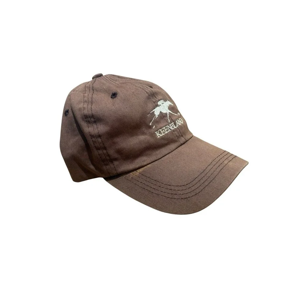 Keeneland OSFA Embroidered Horse Legend hat strapback brown